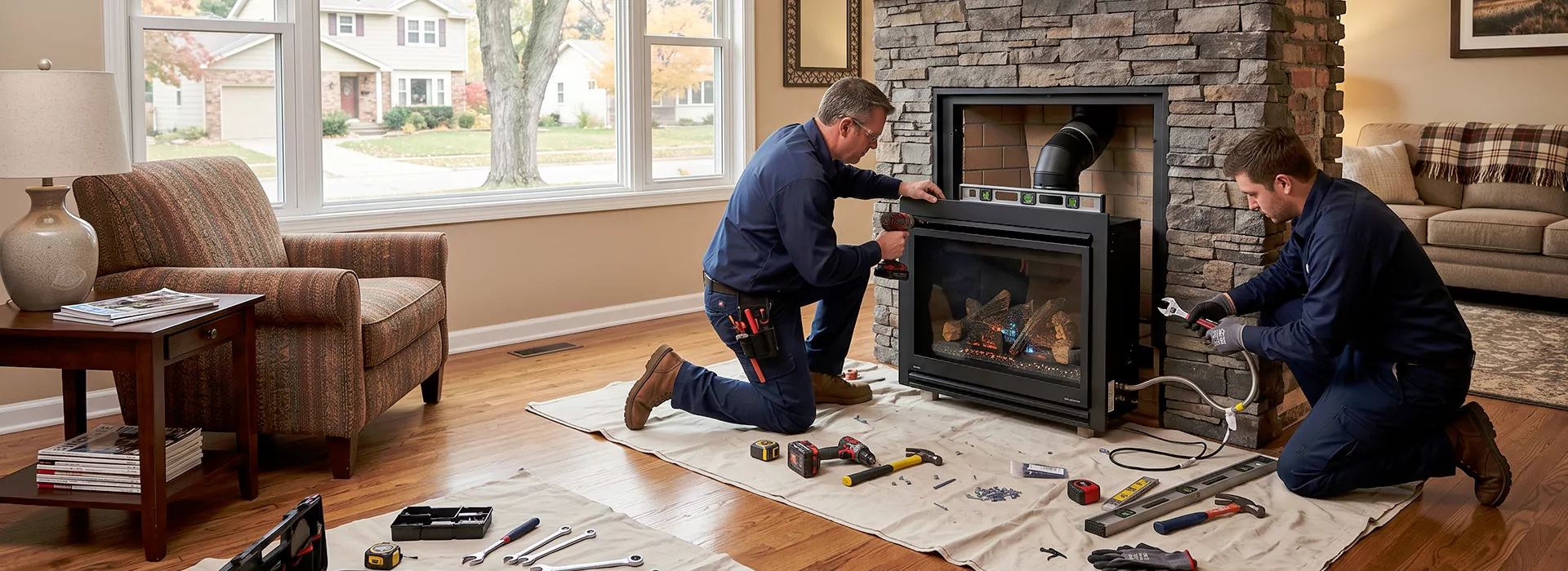 New Fireplace Installation in Howell