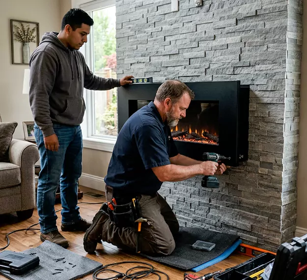 Certified Floating Fireplace Installation Company: Your Local Floating Mantel Installer in Howell, NJ