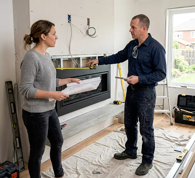 Why Howell Homeowners Choose Our Floating Fireplace Installation Team?