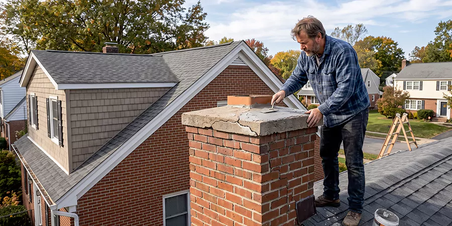 Brick Chimney Crown Repair Howell