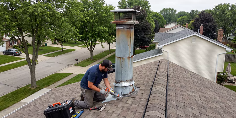 Stone, Stucco, and Metal Chimney Leak Repair Howell