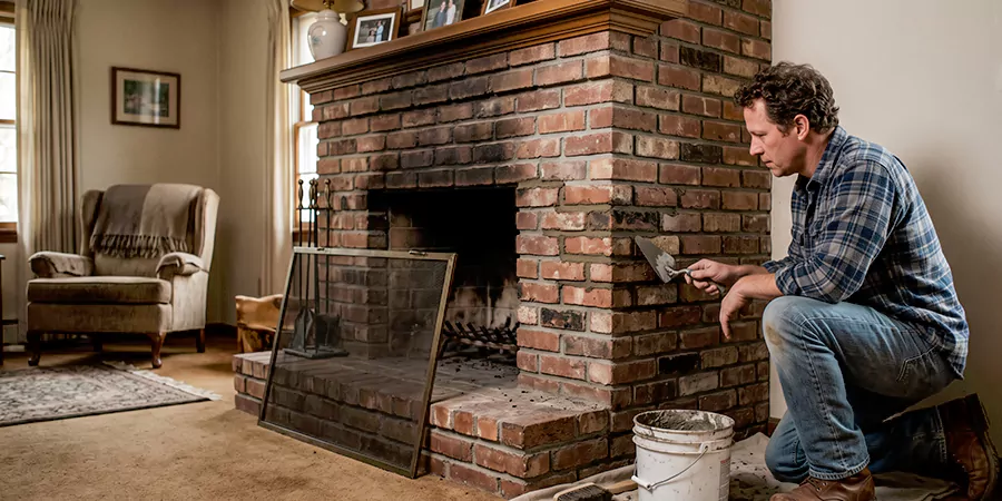 Old Fireplace Safety Repair Howell