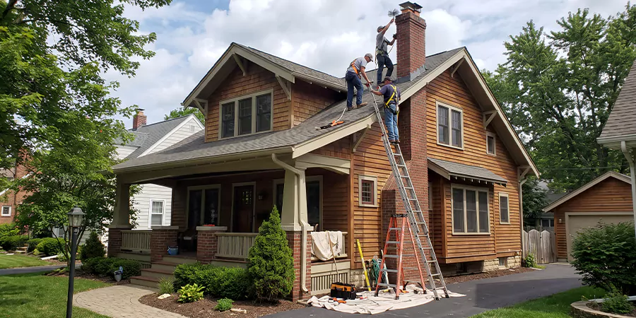 Residential Chimney Masonry Repair and Tuckpointing Howell